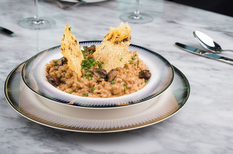 Risotto met Bospaddenstoelen